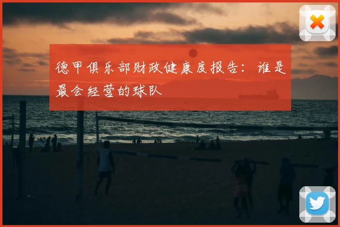 德甲俱乐部财政健康度报告:谁是最会经营的球队