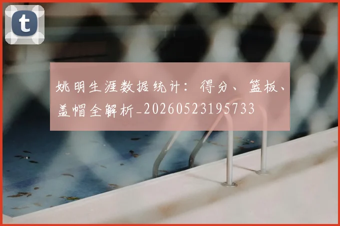 姚明生涯数据统计：得分、篮板、盖帽全解析_20260523195733